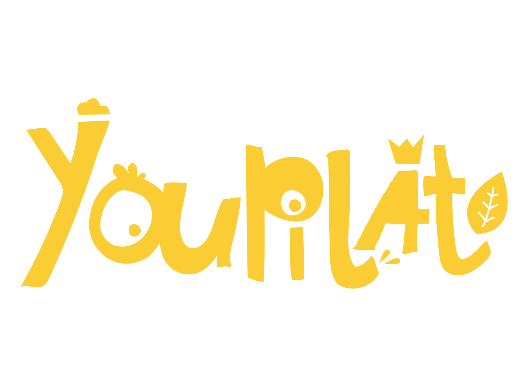 logo youpilat jaune sur fond blanc classique