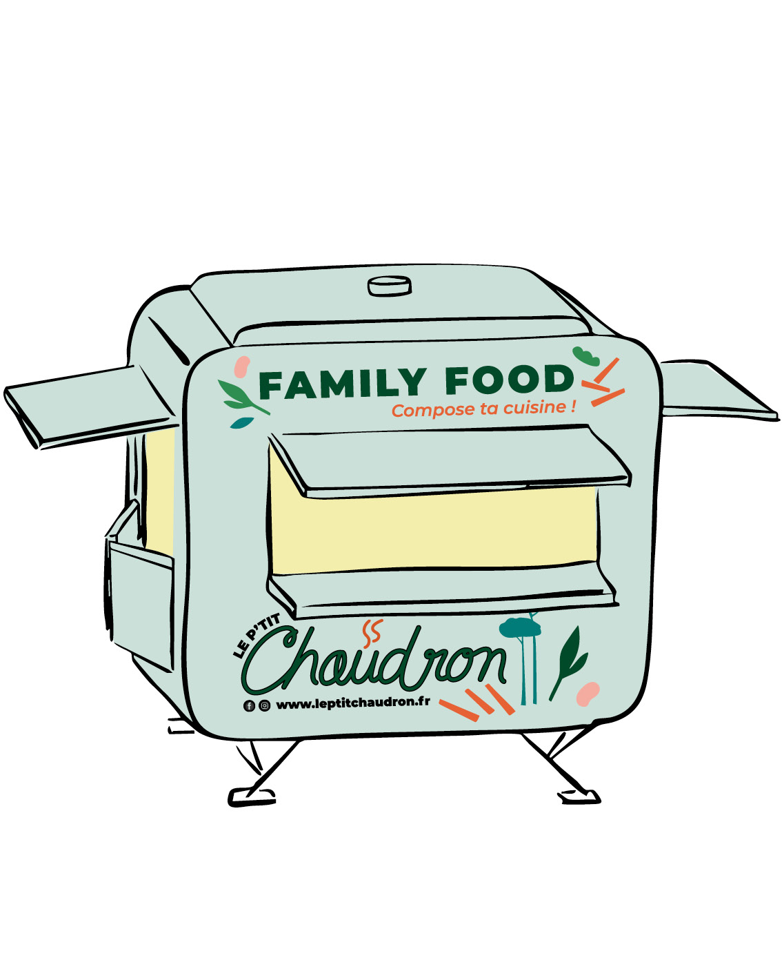 illustration remorque ambulante le p’tit chaudron
